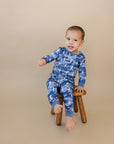 Bamboo Two Piece Set | Blue Camo Bolts