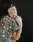 Midnight Floral Muslin Burp Cloth