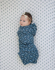 Cream Berry Muslin Crib Sheet