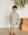 Heather Grey Hooded Tee
