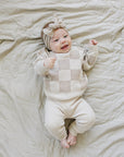 Cream Knit Leggings