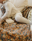 Venetian Floral + Autumn Bloom Lace Muslin Quilt