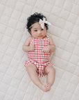 Gingham Ruched Bloomer Set | Baby Girl Summer Outfit