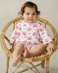 Checkered Cherry Kids Shorts Set Cotton Two Piece Outfit