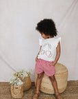 Cherry Ruffle Tee