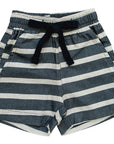 Stripe Linen Cotton Shorts