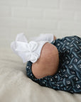 High Rise Bow Socks