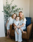 Women's Light Blue Gingham Pajama Set