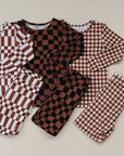 Bamboo Two Piece Set | Chocolate Gingham