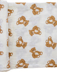 Teddy Bear Swaddle Blanket