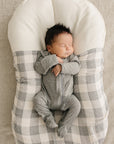Coastal Plaid Muslin Swaddle Blanket