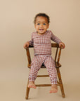 Bamboo Two Piece Set | Chocolate Gingham