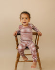 Bamboo Two Piece Set | Chocolate Gingham