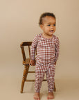Bamboo Two Piece Set | Chocolate Gingham
