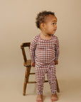 Bamboo Two Piece Set | Chocolate Gingham