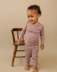 Bamboo Two Piece Set | Chocolate Gingham