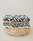 Navy Daisy Bamboo Fleece Quilt