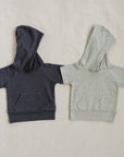 Heather Grey Hooded Tee