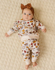 Fall Picnic Kids Jogger Set Cotton Lounge Outfit