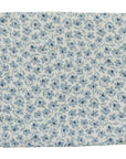 Blue Blossom Muslin Burp Cloth