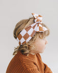 Checkered Headband | Copper