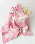 Daisy Fuzzy Blanket | Pink