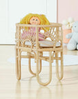 Pretend Play Doll Crib – Handmade Toy Bassinet for Girls Toys