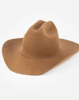 Brown cowboy hat on a white background