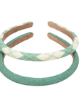 Classic Headband | Set of 2 | Fern Plaid