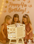 Rattan Doll Crib – Handmade Wicker Doll Bed, Boho Montessori Toy Bassinet for Girls