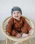 Dark Grey Mebie Baby Beanie
