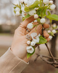 Olive Branch Silver-Tone Ring