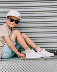 Tatum Peace Checker Socks | Neutral Checker Kids and Family Socks