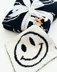 Smiley Plush Lovey | Black