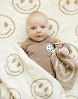 Smiley Plush Lovey | Latte