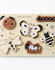 Wooden Tray Puzzle - Bugs