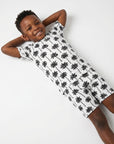 Bamboo Shorts Set | Palm Style White