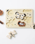 Wooden Tray Puzzle - Bugs