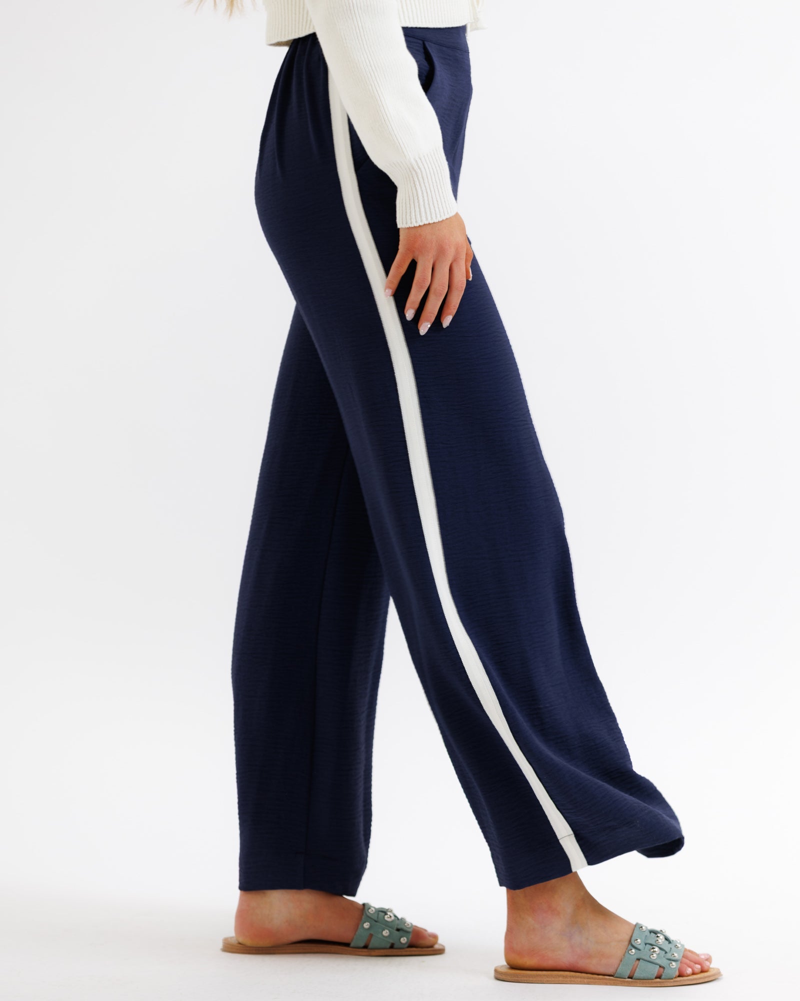 Parisian Wide Leg Pant Full Length Pocket Pant