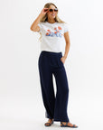 Parisian Wide Leg Pant Full Length Pocket Pant
