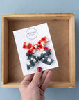 Red Gingham | Hand-tied Bow