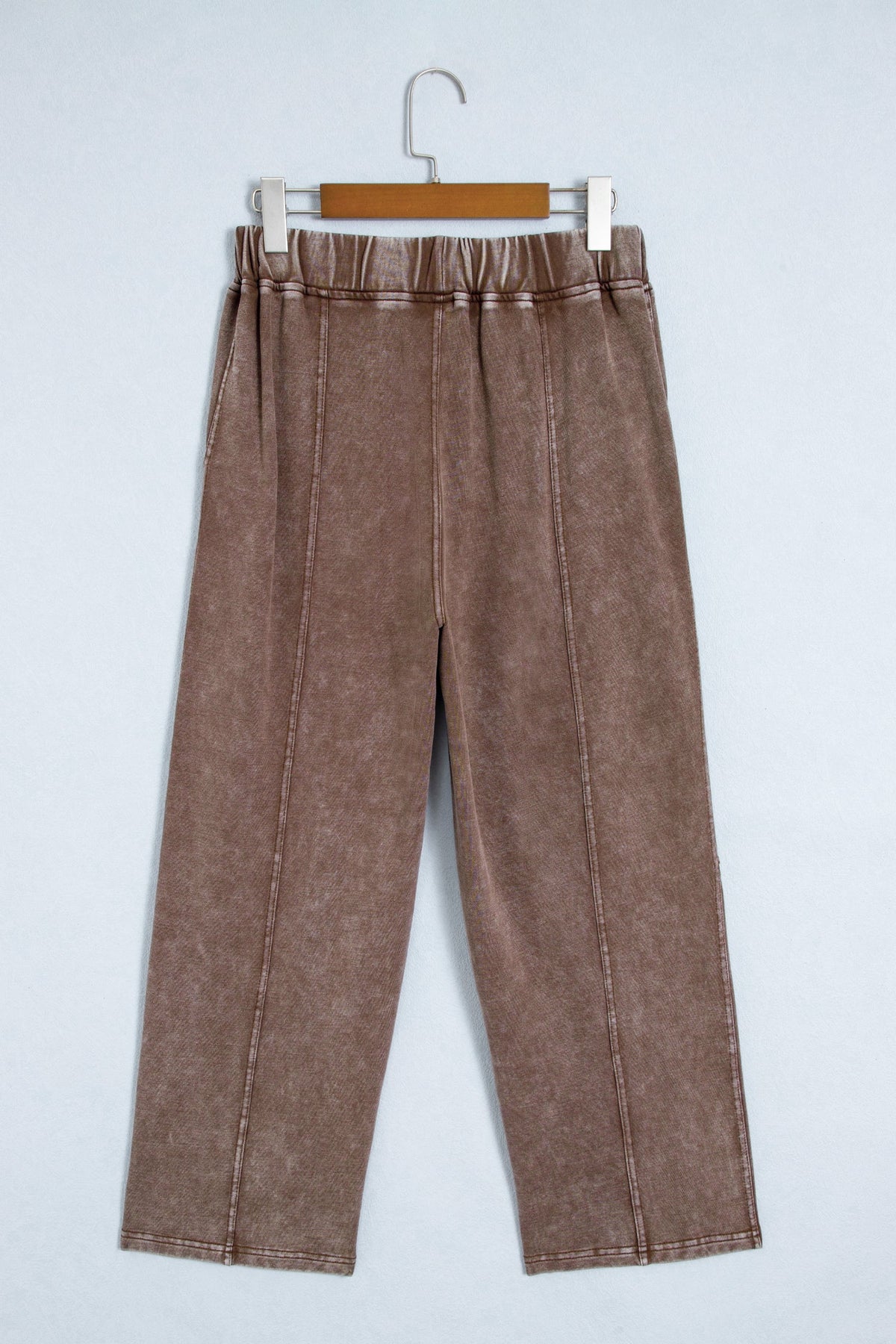 Lola mineral-wash barrel pants, back product view