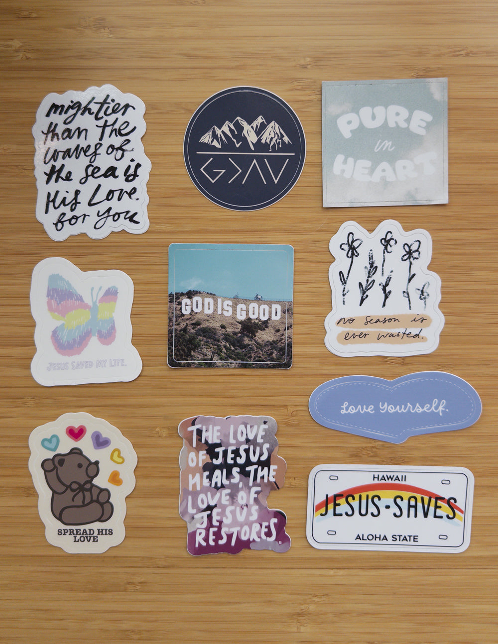 Elevated Faith Sticker Mystery Pack | 10 Christian Stickers Assorted