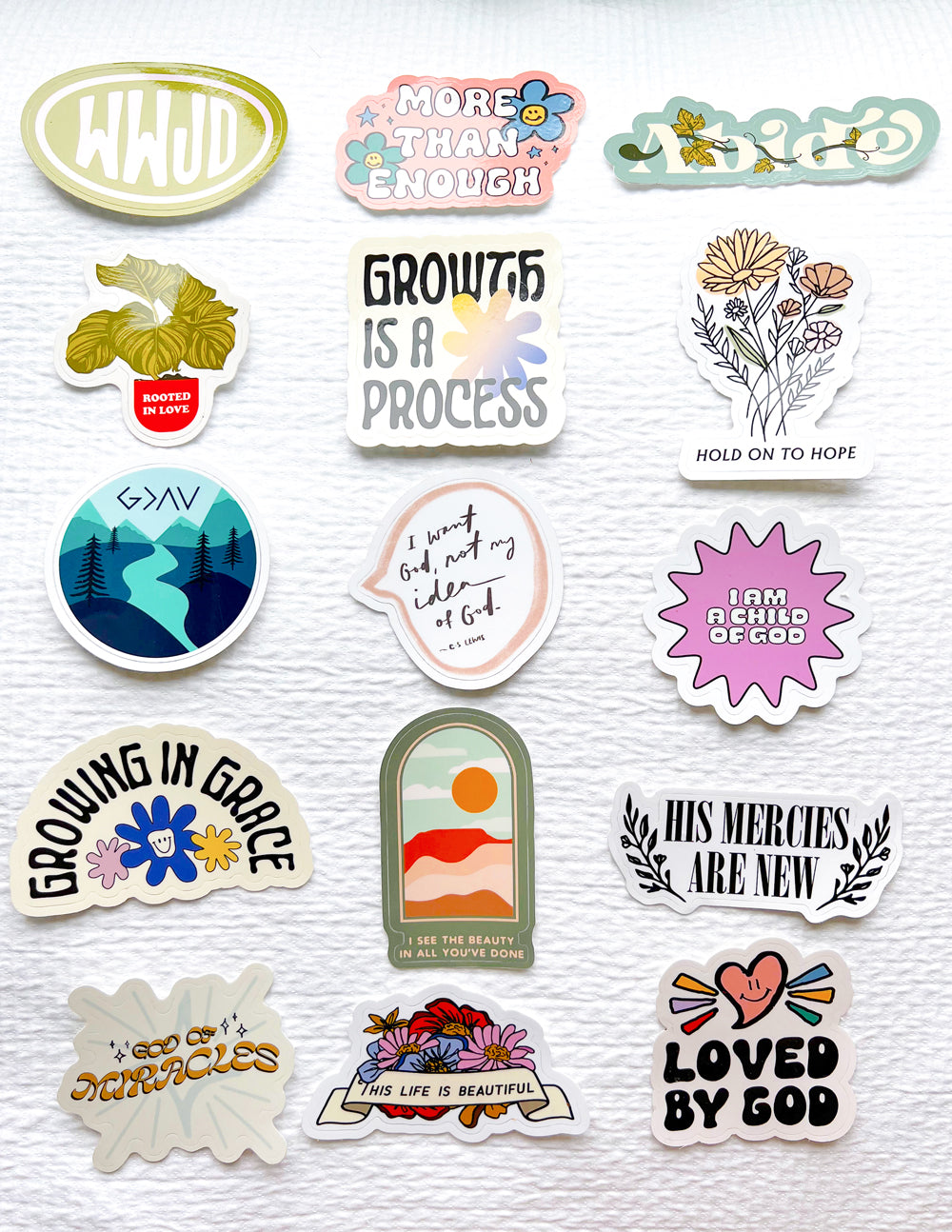Elevated Faith Sticker Mystery Pack | 10 Christian Stickers Assorted