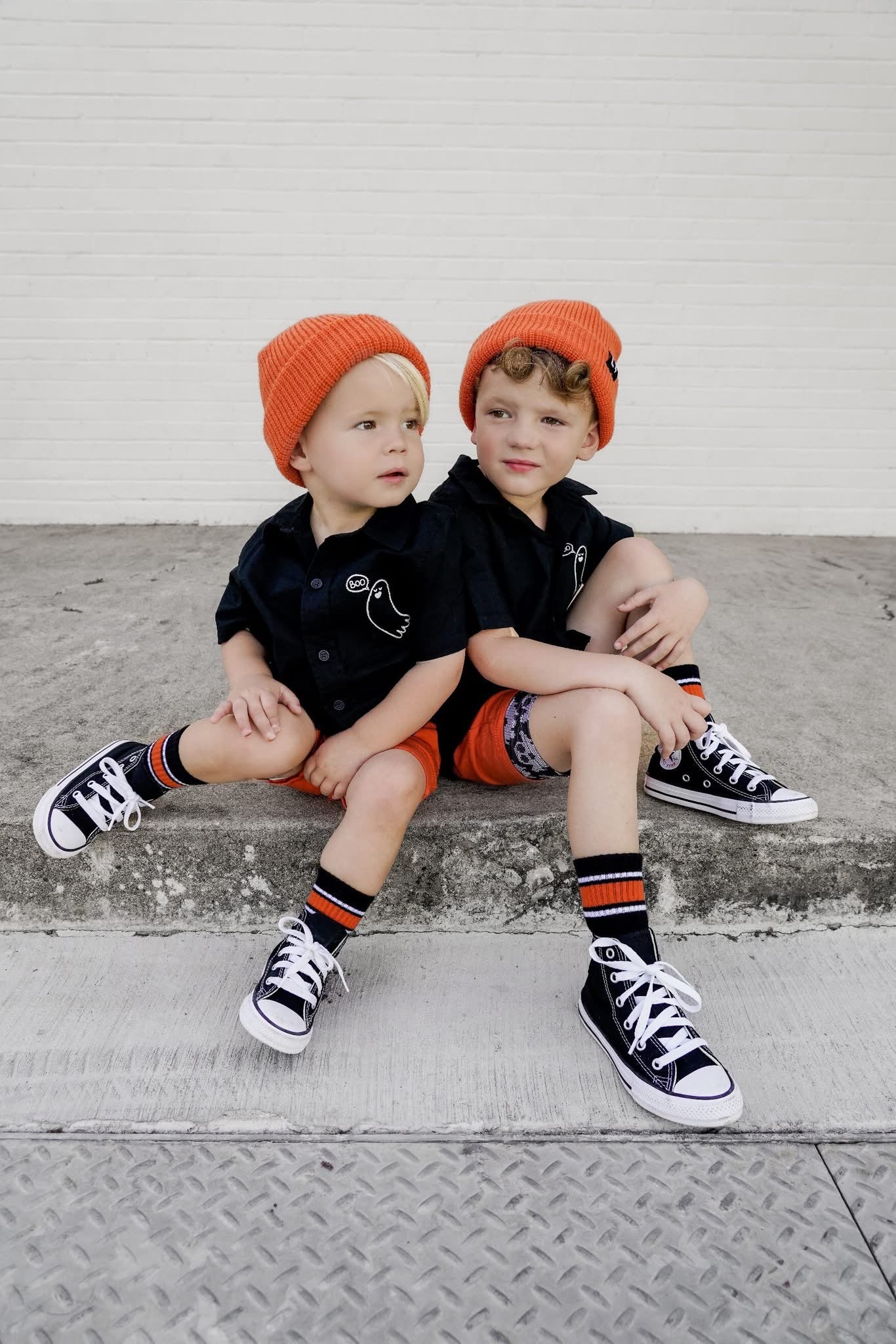 Orange Stripe Kids and Family Socks | Sport Stripe Crew Socks