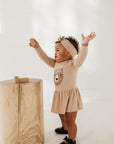 Baby Girl Long Sleeve Bodysuit Dress Set
