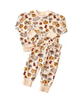 Fall Picnic Kids Jogger Set Cotton Lounge Outfit
