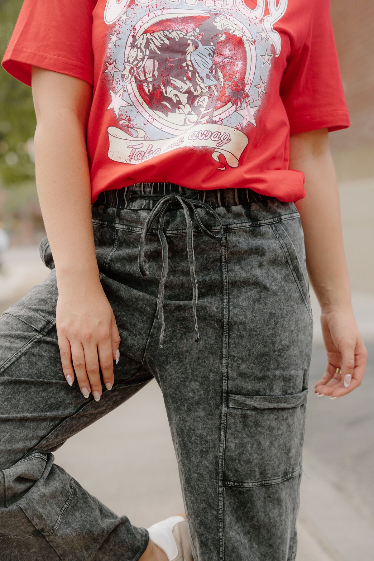 Teagan Mineral Wash Wide Leg Pants
