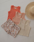 Textured Square Neck Tank