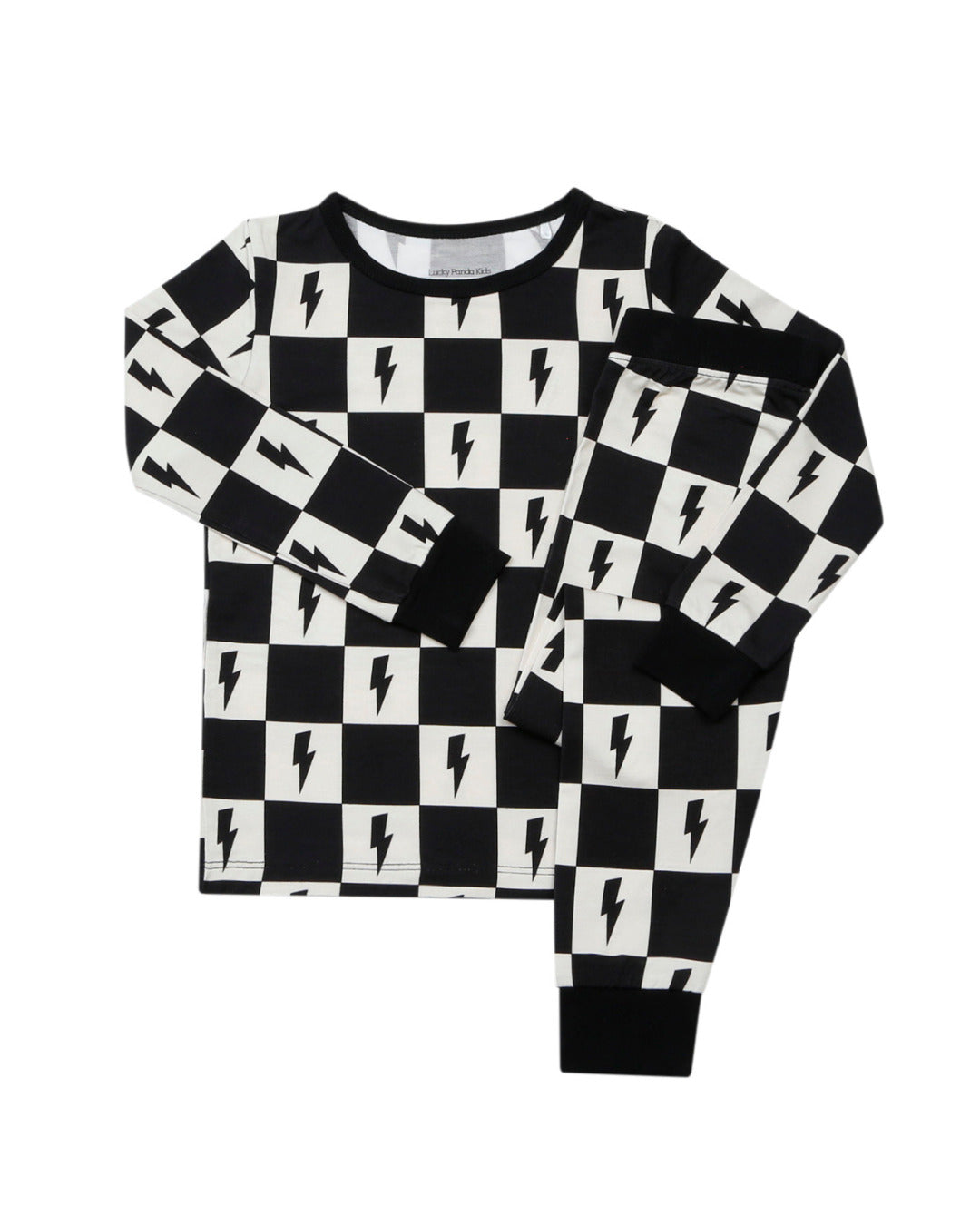 Checks and Bolts Bamboo Kids Two Piece Pajama Set